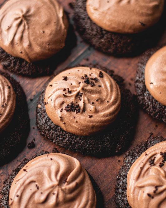 Brownie Koekjes met Chocoladeslagroom