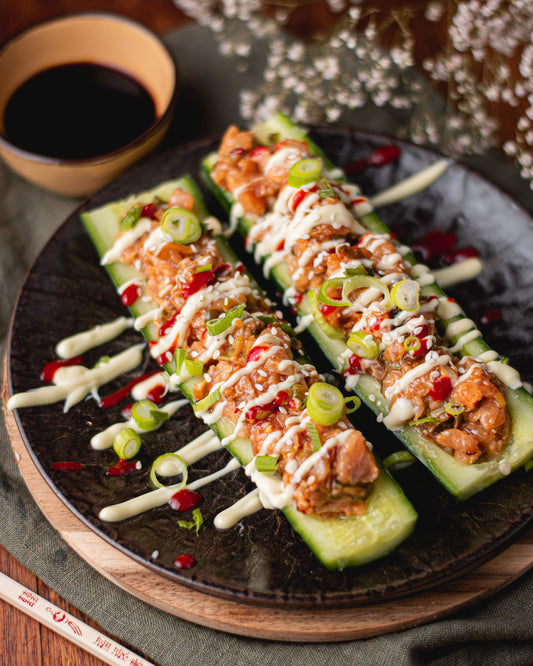 Sushi Bootjes met Gerookte Zalm