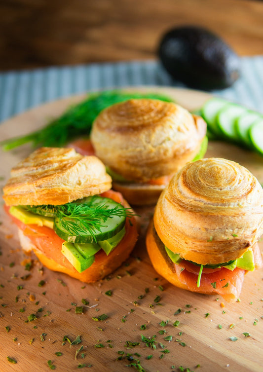 Luxe Croissants met Gerookte Zalm